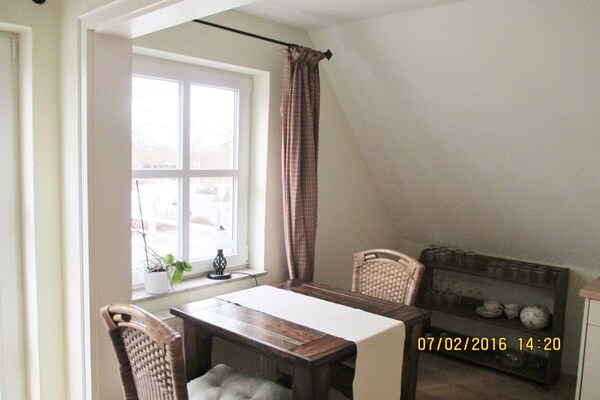 Romantisch appartement voor twee in Horumersiel, vlakbij de Waddenzee - thumbnail 3