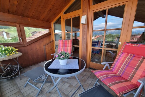 Knus appartement voor 2 met bergzicht in het hart van de Allgäu - thumbnail 6
