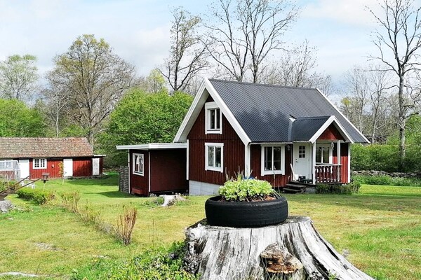 Rustiek vakantiehuis in Holmsjö nabij meren en natuur - thumbnail 1