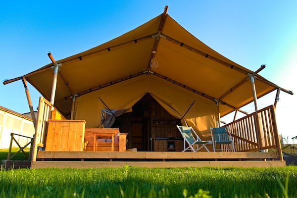 Luxe glamping tent voor 5 personen in de heuvels van Fermo - thumbnail 6