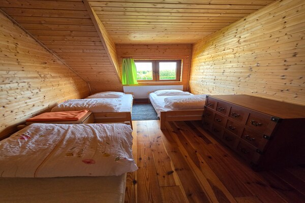 Vrijstaand Premium vakantiehuis voor 4 in het bos van Sarbinowo, 650m van zee - thumbnail 5