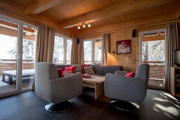 Massief houten chalet voor 10 aan de piste in Turracher Höhe - thumbnail 2