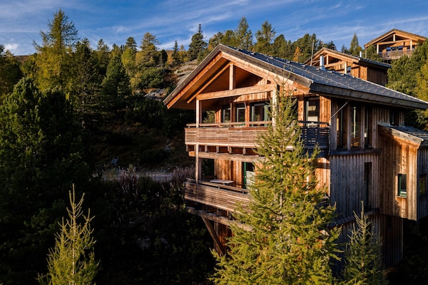 Massief houten chalet voor 12 personen aan de skipiste op de Turracherhöhe - thumbnail 6