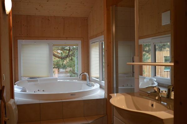 Massief houten chalet voor 12 personen met sauna aan de skipiste - thumbnail 2