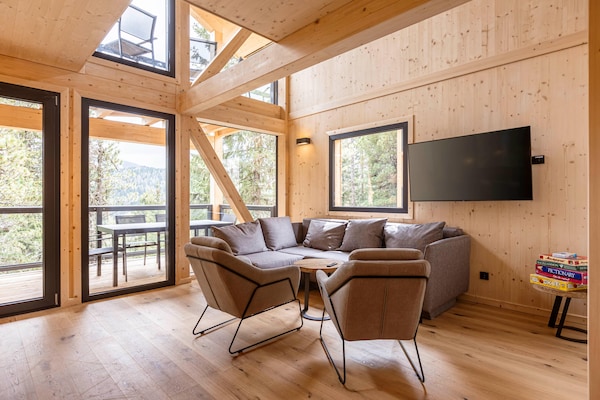 8-persoons chalet in Turrach: luxe houten lodge nabij de piste - thumbnail 2