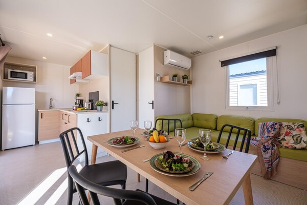 Mobiele woning Mediterranea op Camping Estival Vendrell Platja, 200m van zee - thumbnail 3
