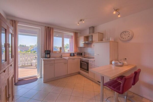 Mitteldeck 523: Appartement aan de Müritz met privéstrand op 400 meter - thumbnail 5