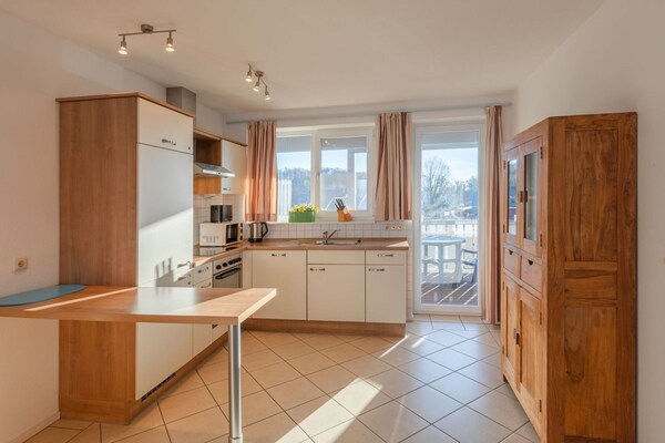 Appartement Mitteldeck 494: Rustiek verblijf aan de Müritz met privéstrand - thumbnail 3