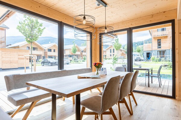 Appartement met privé-spa, sauna & verwarmd zwembad op 240m van de skilift - thumbnail 3