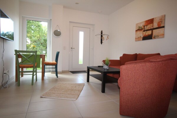 Comfortabel appartement met terras, 4 km van Rostock en de Oostzee - thumbnail 4