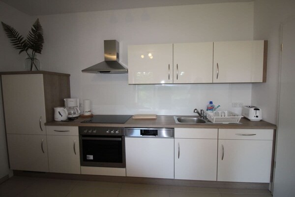 Comfortabel appartement met terras, 4 km van Rostock en de Oostzee - thumbnail 6