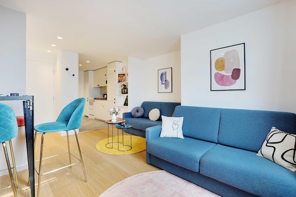 Knus appartement voor 6 in Parijs, vlakbij de Marais en Place des Vosges - thumbnail 4