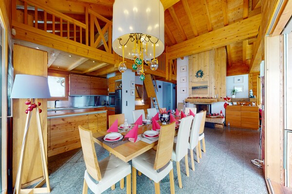 Luxe 5-sterren chalet met jacuzzi en sauna voor 12 personen in Hérémence - thumbnail 2