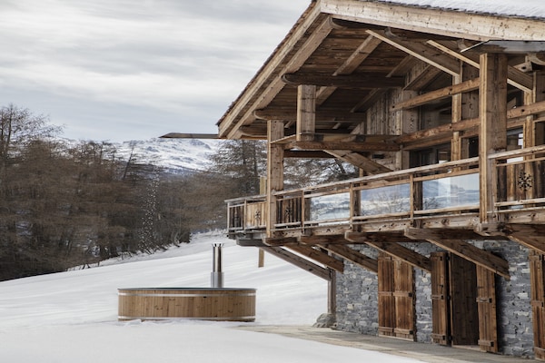 Luxe 10-persoons chalet met sauna en uitzicht op de Dent-Blanche in Les Masses - thumbnail 3