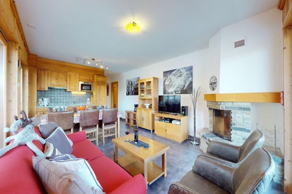 Ski-in, ski-out appartement met sauna voor 6 personen in Veysonnaz - thumbnail 3