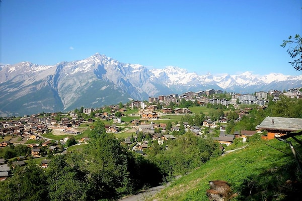 Appartement 8 pers. aan de golfbaan in Nendaz, 100m van de skilift - thumbnail 4