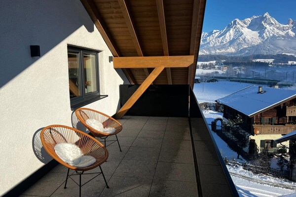Panoramisch penthouse in Saalfelden met uitzicht op de Alpenreuzen - thumbnail 3