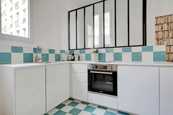Licht appartement in Parijs (15e), vlakbij Tour Montparnasse - thumbnail 5