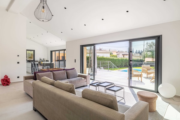Moderne luxe villa met verwarmd zwembad in Mougins - thumbnail 6