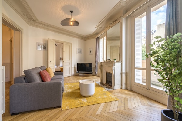 Rustig familie-appartement 130m² in Auteuil, vlakbij Bois de Boulogne - thumbnail 1