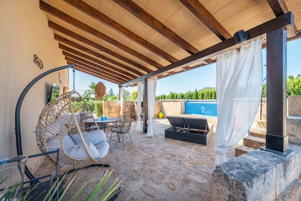 Finca Son Colom: authentieke villa met privézwembad en golf nabij Llucmajor - thumbnail 3