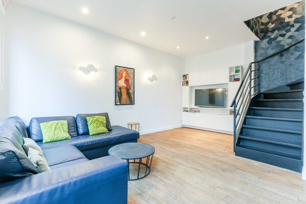 Licht duplex loft met privé terras nabij Place de la Bastille - thumbnail 5