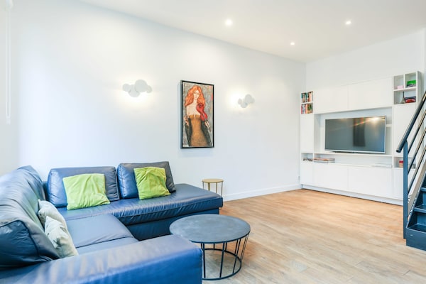 Licht duplex loft met privé terras nabij Place de la Bastille - thumbnail 6