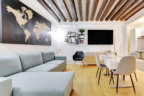 Gerenoveerd appartement in hartje 1e arrondissement, vlakbij metro - thumbnail 3