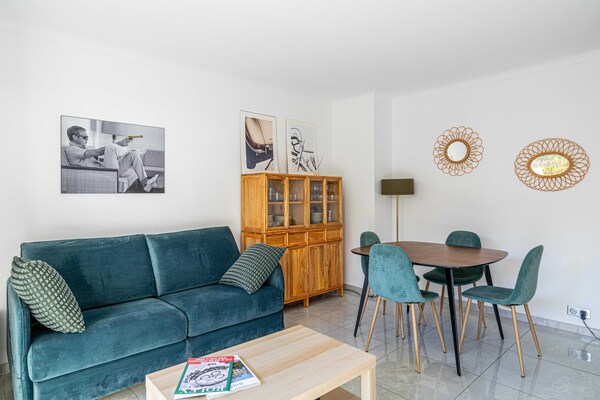 Licht appartement met 20m² terras in het hart van Cannes - thumbnail 6