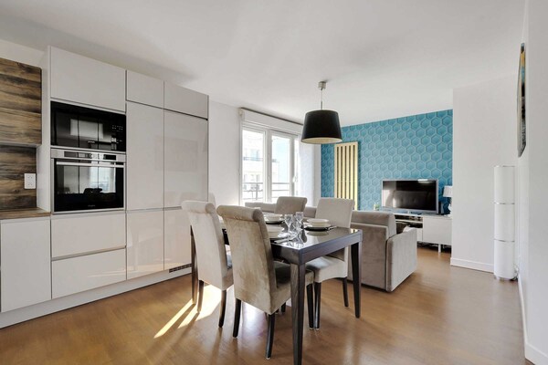 Licht appartement van 52 m² in Levallois-Perret, vlakbij de Seine - thumbnail 3