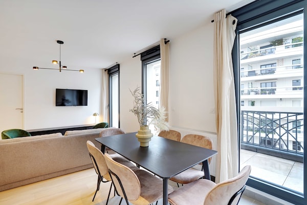 Ruim duplex appartement met terras in Levallois-Perret, vlakbij Parijs - thumbnail 2