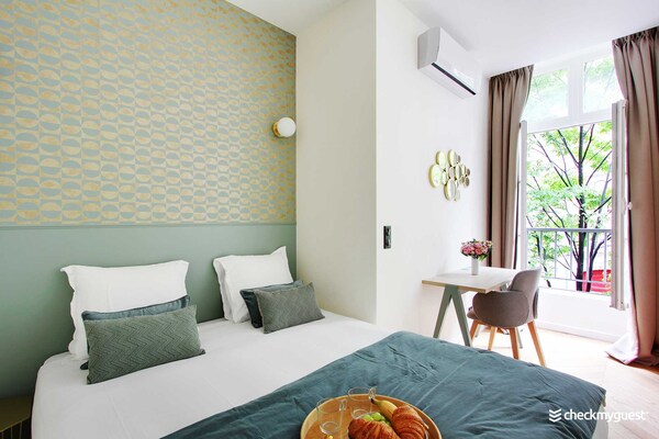 Elegant appartement in de Marais, 2 slaapkamers, vlakbij metro - thumbnail 2