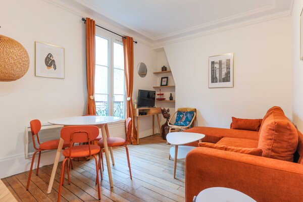 Charmant appartement in 17e arrondissement, vlakbij metro Guy-Moquet - thumbnail 3