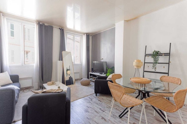 Licht appartement in Cannes met airco, op 5 minuten van het strand - thumbnail 2