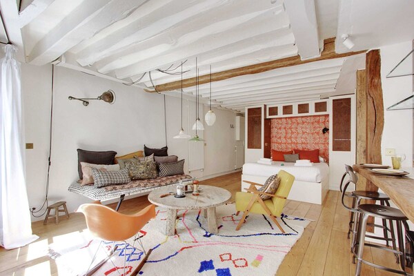 Gerenoveerd studio-appartement in het Quartier Latin, vlakbij de Seine - thumbnail 3