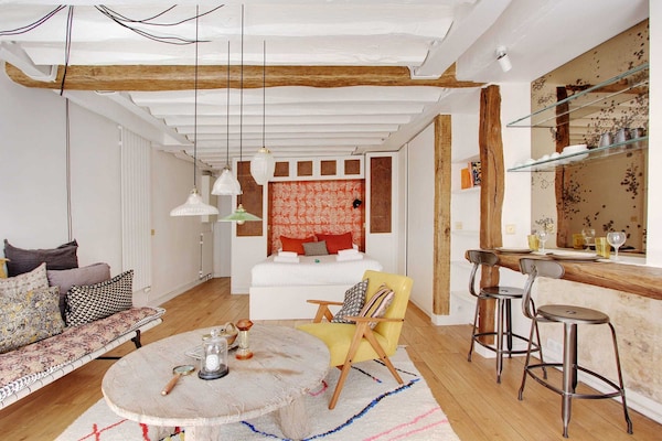 Gerenoveerd studio-appartement in het Quartier Latin, vlakbij de Seine - thumbnail 4