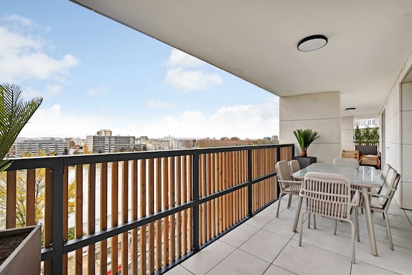 Licht appartement voor 6 personen in Clichy, vlakbij de Seine en Parijs - thumbnail 2