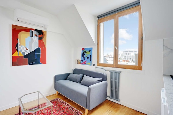 Elegante studio in Chaillot, vlakbij Arc de Triomphe en Eiffeltoren - thumbnail 2