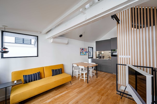 Modern tweelaags appartement in hartje Parijs, vlakbij Place de la Bastille - thumbnail 2