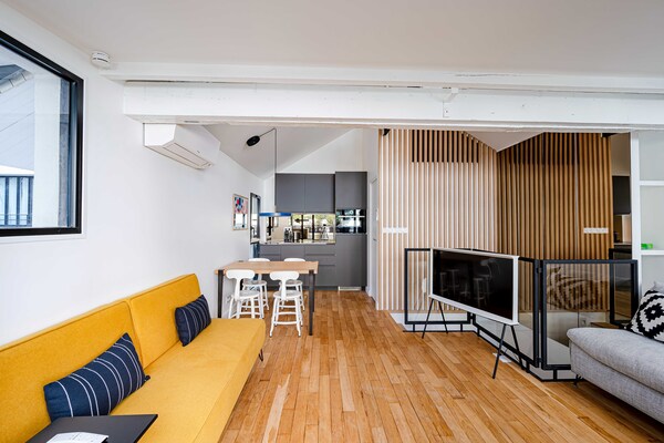 Modern tweelaags appartement in hartje Parijs, vlakbij Place de la Bastille - thumbnail 3