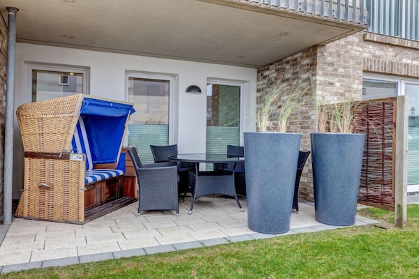 Licht appartement op de begane grond met terras en strandstoel in Westerland - thumbnail 6