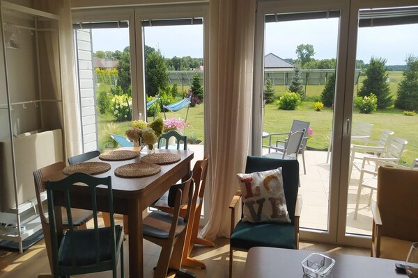 Ruim vakantiehuis voor 8 in Sieciemin met sauna, jacuzzi en omheinde tuin - thumbnail 5