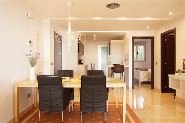 Licht appartement aan de golfbaan in Ojén met gemeenschappelijk zwembad - thumbnail 4
