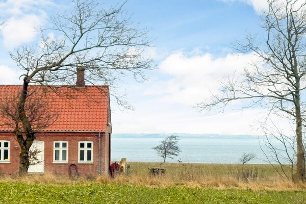 Landhuis bij Roslev met panoramisch zeezicht, dicht bij het strand - thumbnail 1