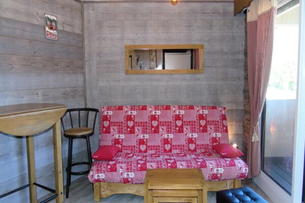 Knus appartement voor 4 personen met balkon en uitzicht, vlakbij de piste - thumbnail 4