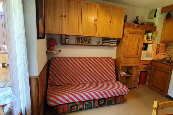 Compacte studio voor 4 op de bergflank in Combloux met balkon en parkeren - thumbnail 6