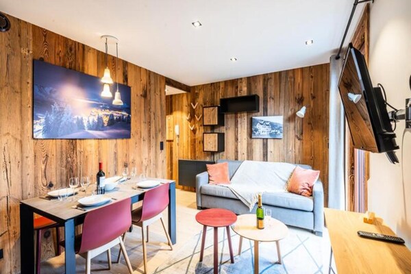 4-persoons appartement in hartje Morzine, 100m van de piste - thumbnail 4