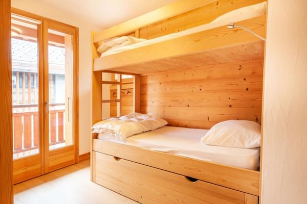 Ruim duplex appartement op 300m van de piste met panoramisch uitzicht - thumbnail 6