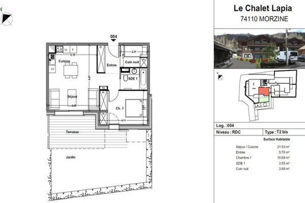 Zonnig appartement op de begane grond met tuin, vlakbij het centrum van Morzine - thumbnail 1