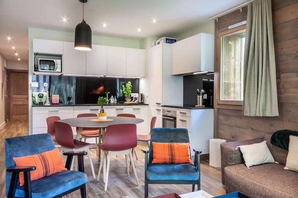 Appartement met privétuin en bergzicht in Morzine, vlakbij het centrum - thumbnail 2